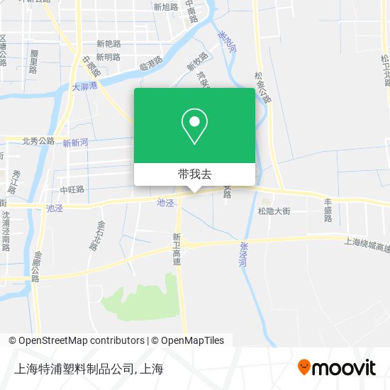 上海特浦塑料制品公司地图