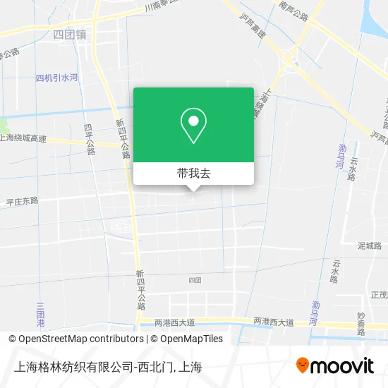 上海格林纺织有限公司-西北门地图