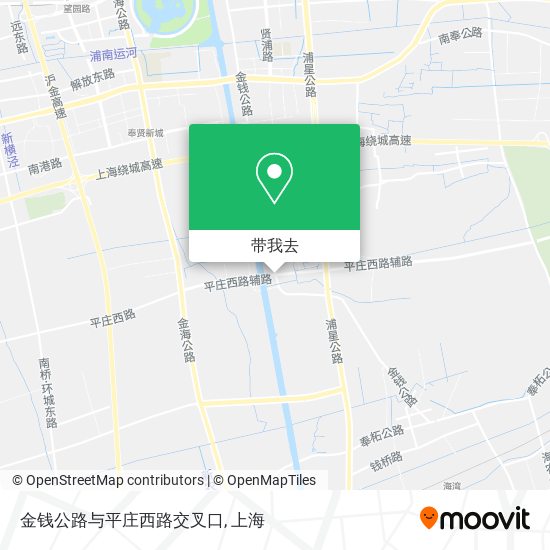 金钱公路与平庄西路交叉口地图