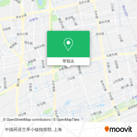 中国药谷兰亭小镇指挥部地图