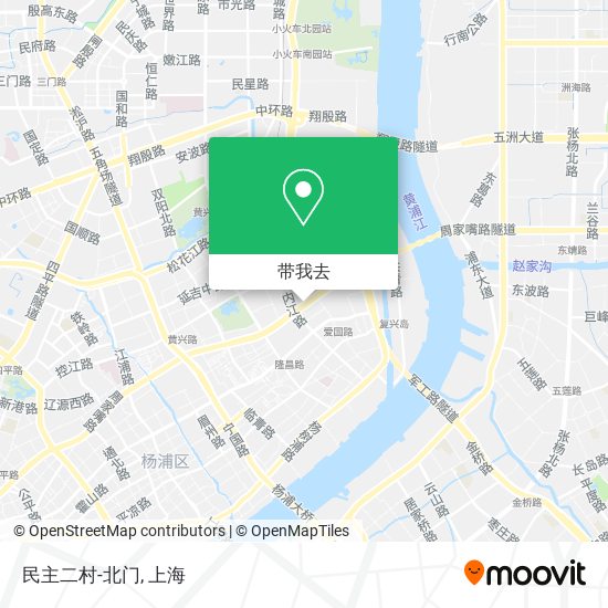 民主二村-北门地图