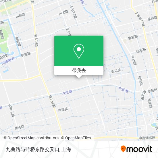 九曲路与砖桥东路交叉口地图