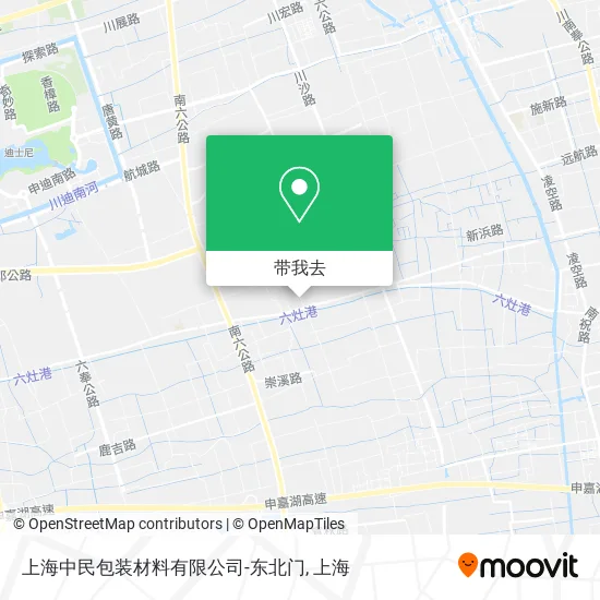 上海中民包装材料有限公司-东北门地图