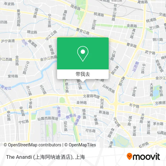 The Anandi (上海阿纳迪酒店)地图