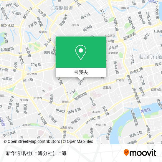 新华通讯社(上海分社)地图