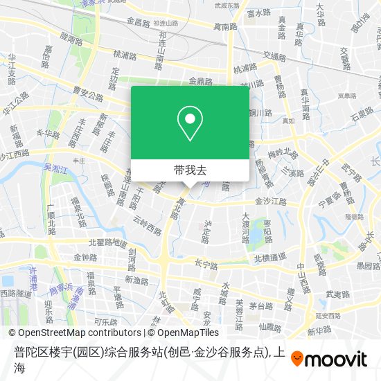 普陀区楼宇(园区)综合服务站(创邑·金沙谷服务点)地图
