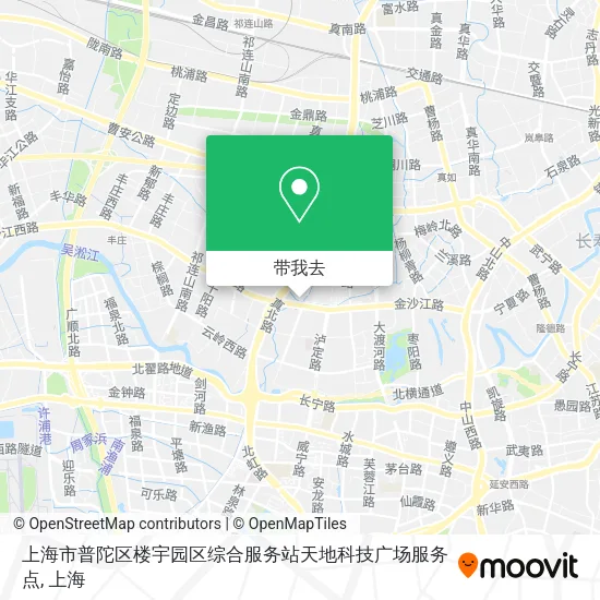 上海市普陀区楼宇园区综合服务站天地科技广场服务点地图