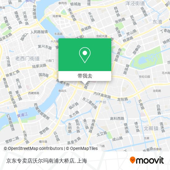 京东专卖店沃尔玛南浦大桥店地图