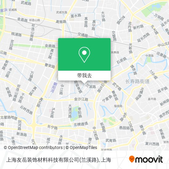 上海友岳装饰材料科技有限公司(兰溪路)地图