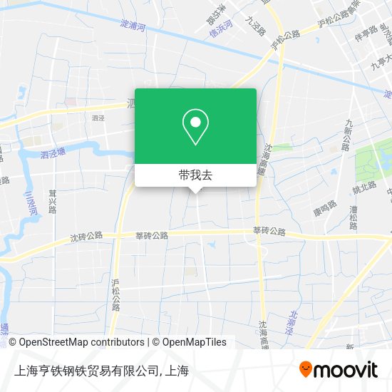 上海亨铁钢铁贸易有限公司地图