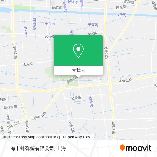 上海申蚌弹簧有限公司地图