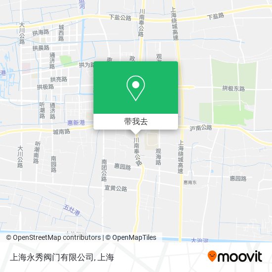 上海永秀阀门有限公司地图