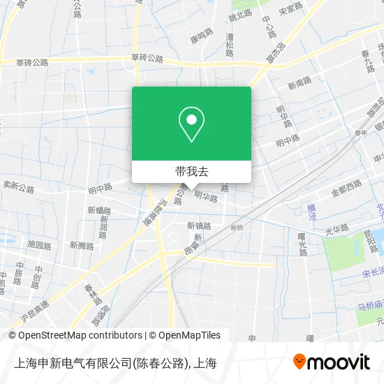 上海申新电气有限公司(陈春公路)地图