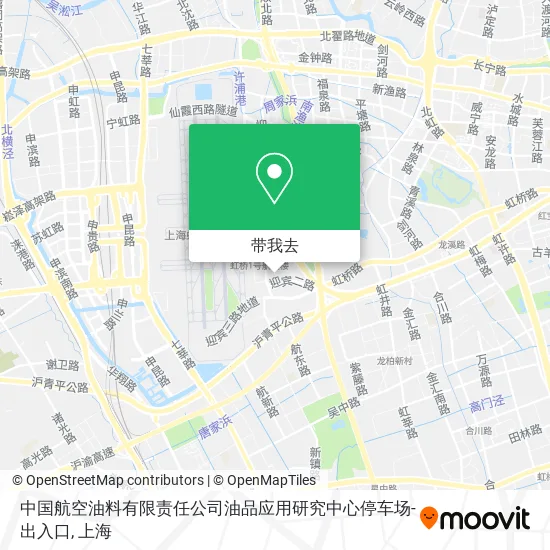 中国航空油料有限责任公司油品应用研究中心停车场-出入口地图