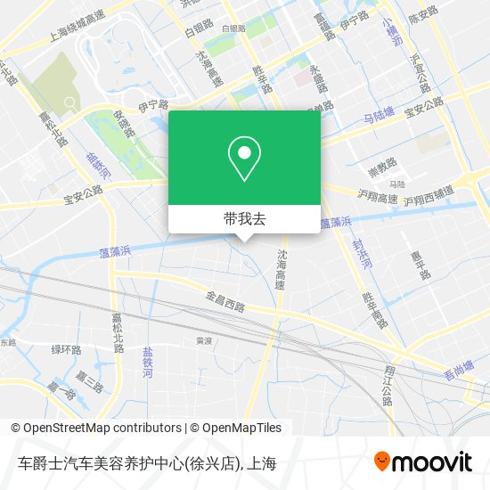 车爵士汽车美容养护中心(徐兴店)地图