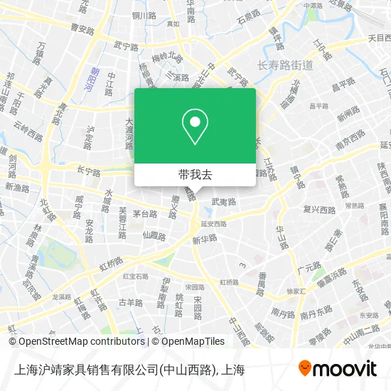 上海沪靖家具销售有限公司(中山西路)地图