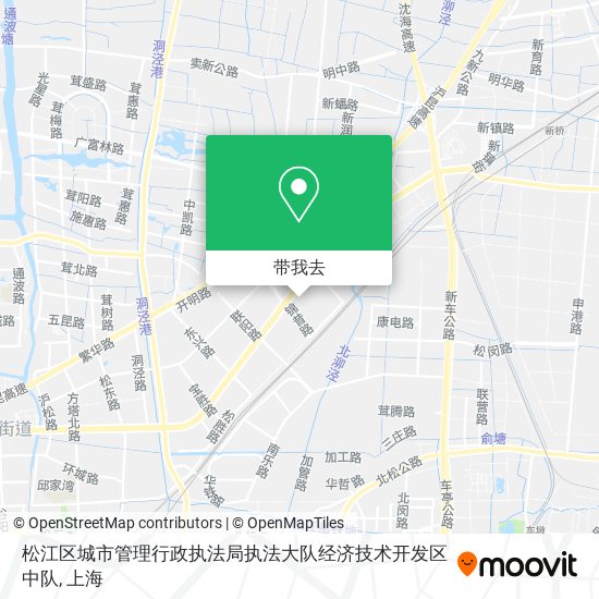 松江区城市管理行政执法局执法大队经济技术开发区中队地图
