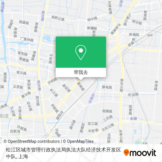 松江区城市管理行政执法局执法大队经济技术开发区中队地图