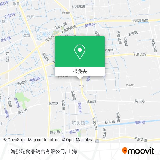 上海熙瑞食品销售有限公司地图