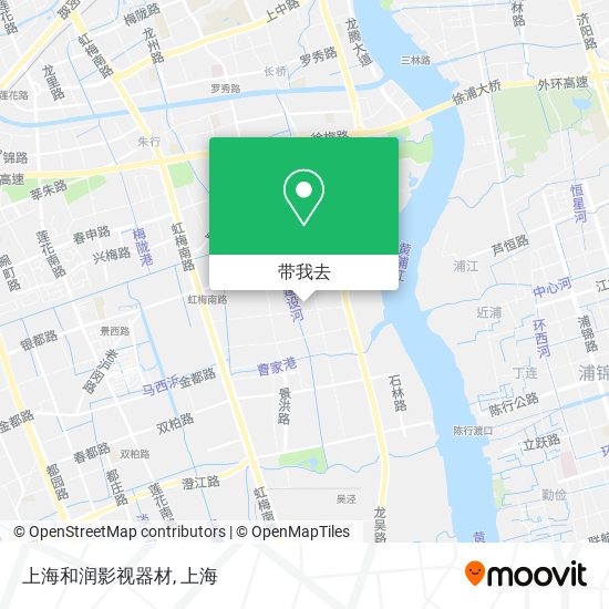 上海和润影视器材地图