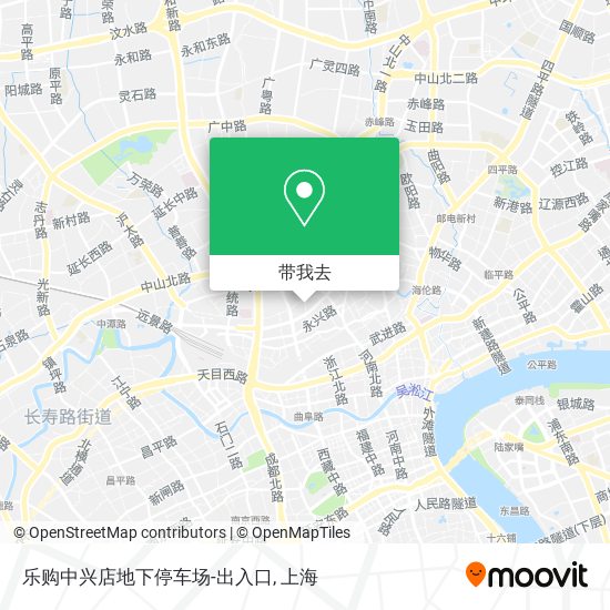 乐购中兴店地下停车场-出入口地图