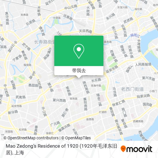 Mao Zedong’s Residence of 1920 (1920年毛泽东旧居)地图