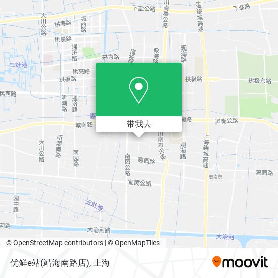 优鲜e站(靖海南路店)地图