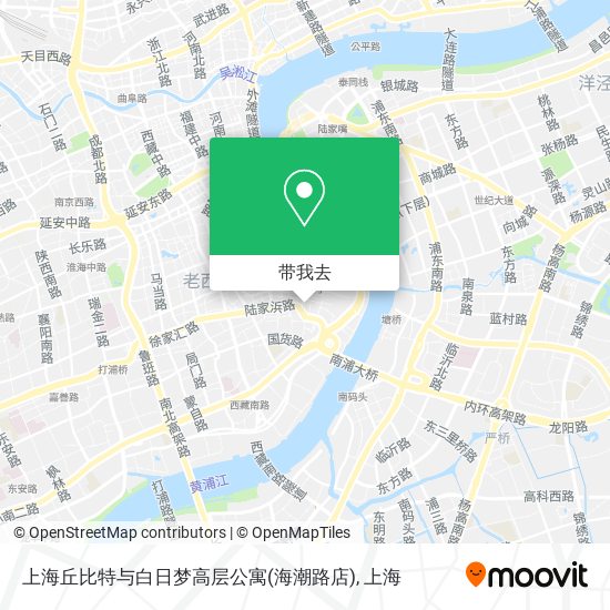 上海丘比特与白日梦高层公寓(海潮路店)地图