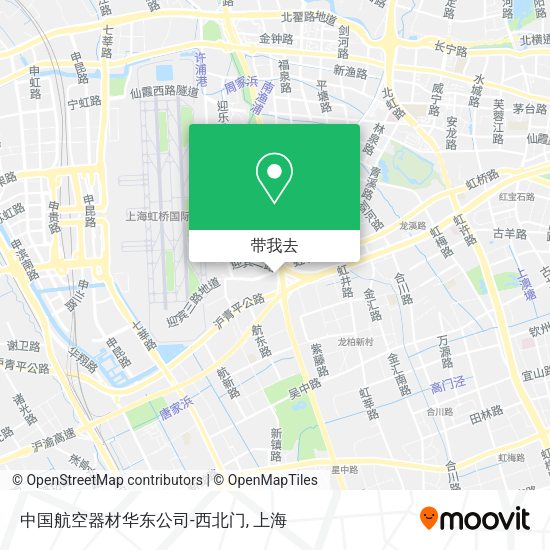 中国航空器材华东公司-西北门地图
