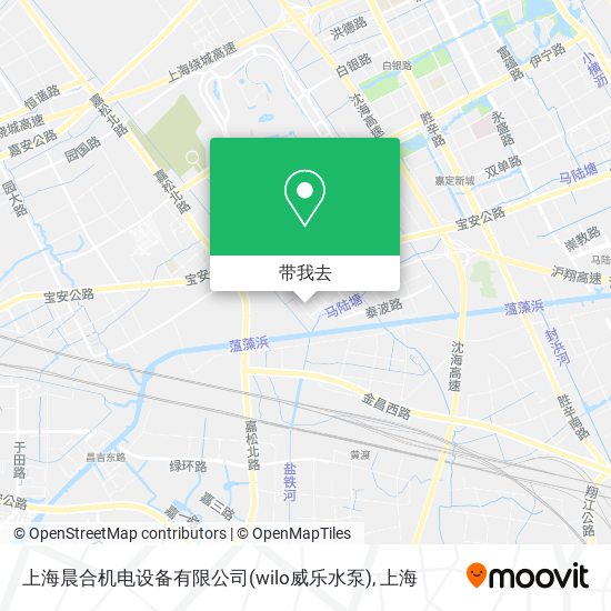上海晨合机电设备有限公司(wilo威乐水泵)地图