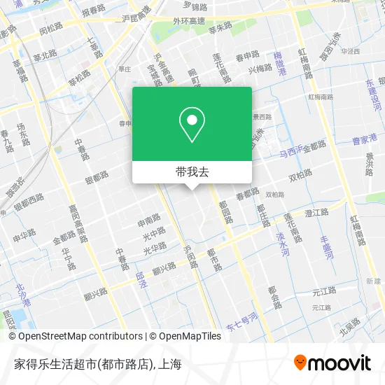 家得乐生活超市(都市路店)地图