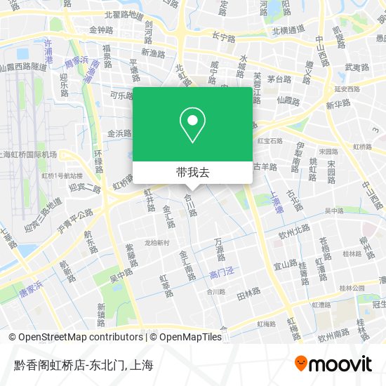 黔香阁虹桥店-东北门地图