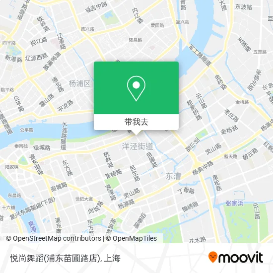 悦尚舞蹈(浦东苗圃路店)地图