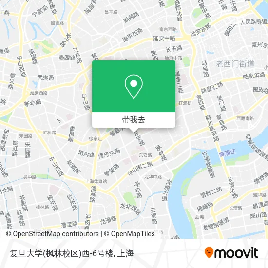 复旦大学(枫林校区)西-6号楼地图