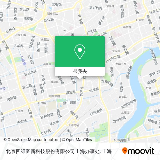 北京四维图新科技股份有限公司上海办事处地图