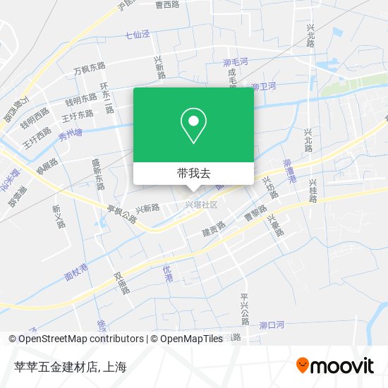 苹苹五金建材店地图