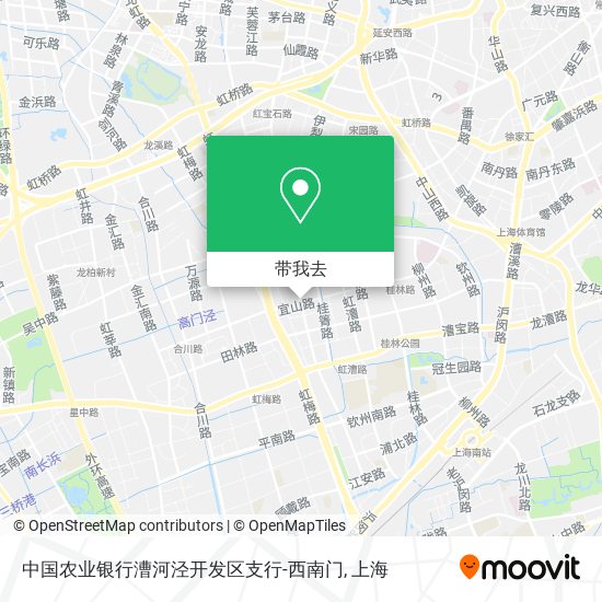 中国农业银行漕河泾开发区支行-西南门地图