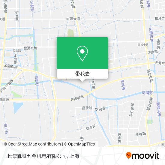 上海辅城五金机电有限公司地图