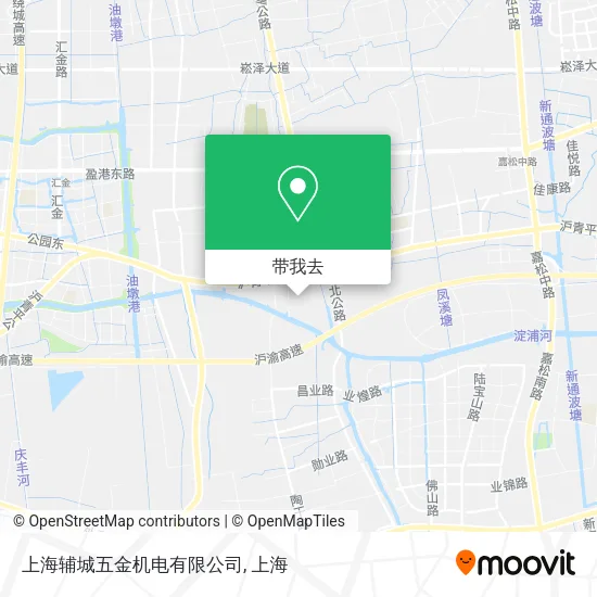 上海辅城五金机电有限公司地图