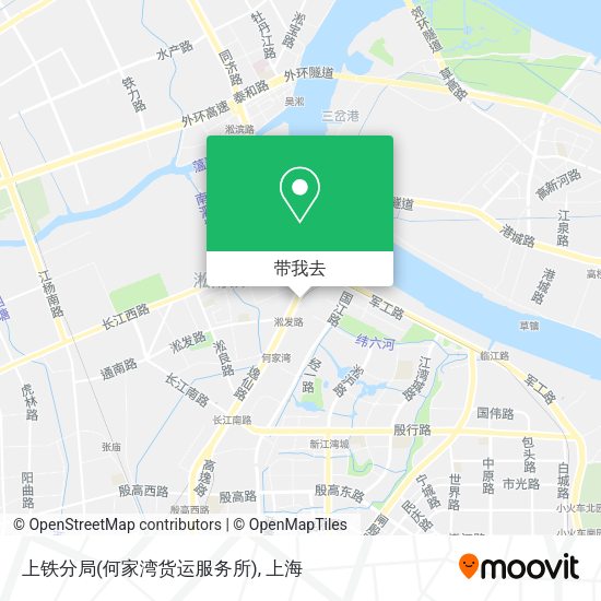 上铁分局(何家湾货运服务所)地图