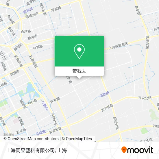 上海同昱塑料有限公司地图