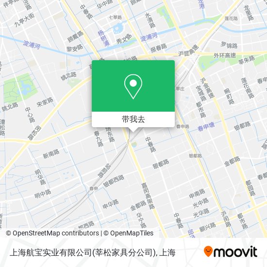 上海航宝实业有限公司(莘松家具分公司)地图