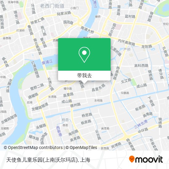 天使鱼儿童乐园(上南沃尔玛店)地图