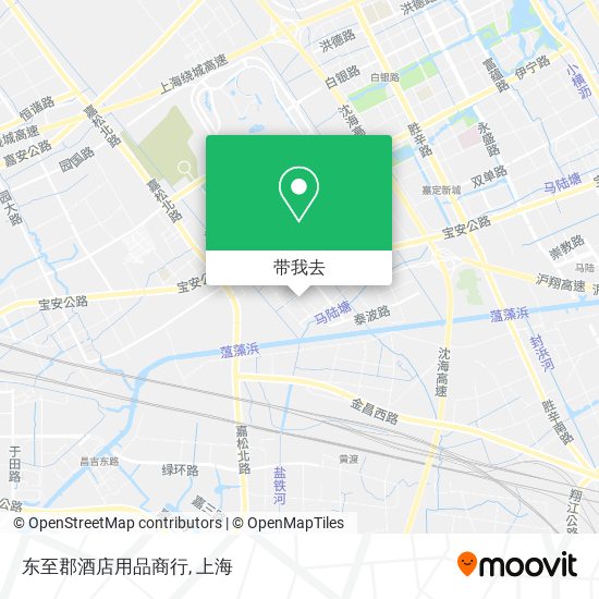 东至郡酒店用品商行地图