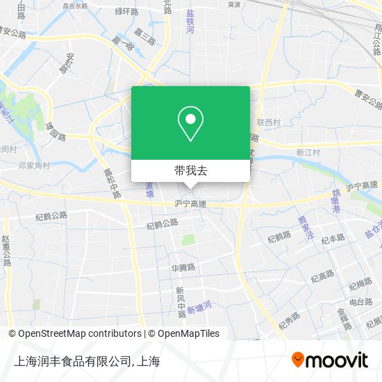 上海润丰食品有限公司地图