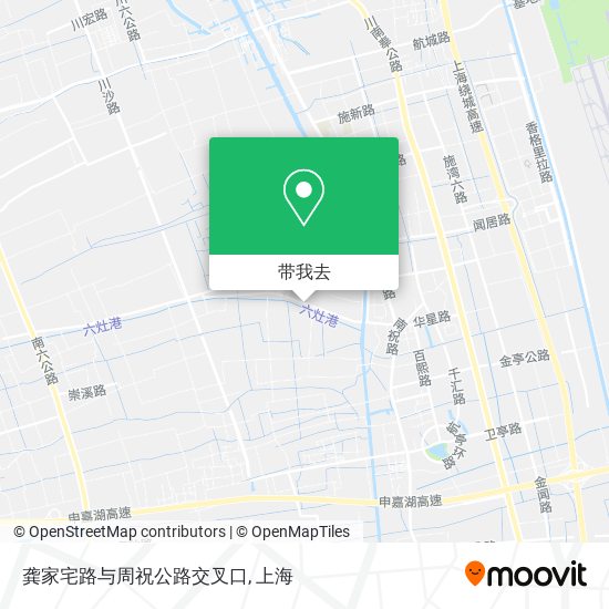 龚家宅路与周祝公路交叉口地图