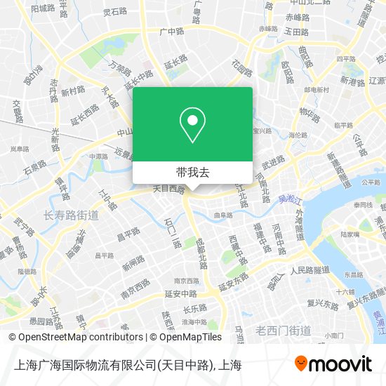 上海广海国际物流有限公司(天目中路)地图