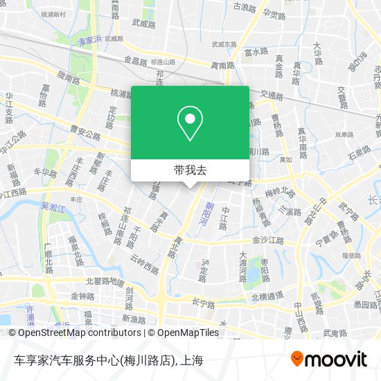 车享家汽车服务中心(梅川路店)地图