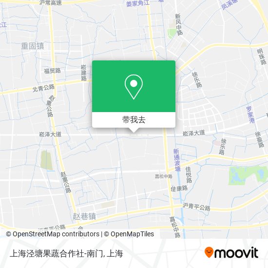 上海泾塘果蔬合作社-南门地图