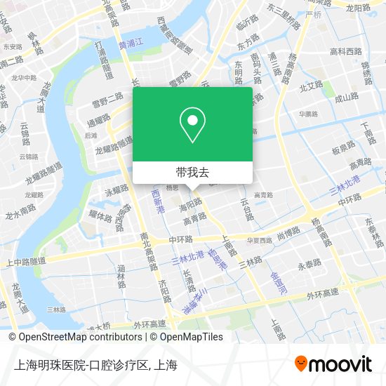 上海明珠医院-口腔诊疗区地图
